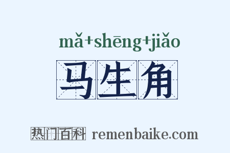 马生角是什么意思的图片